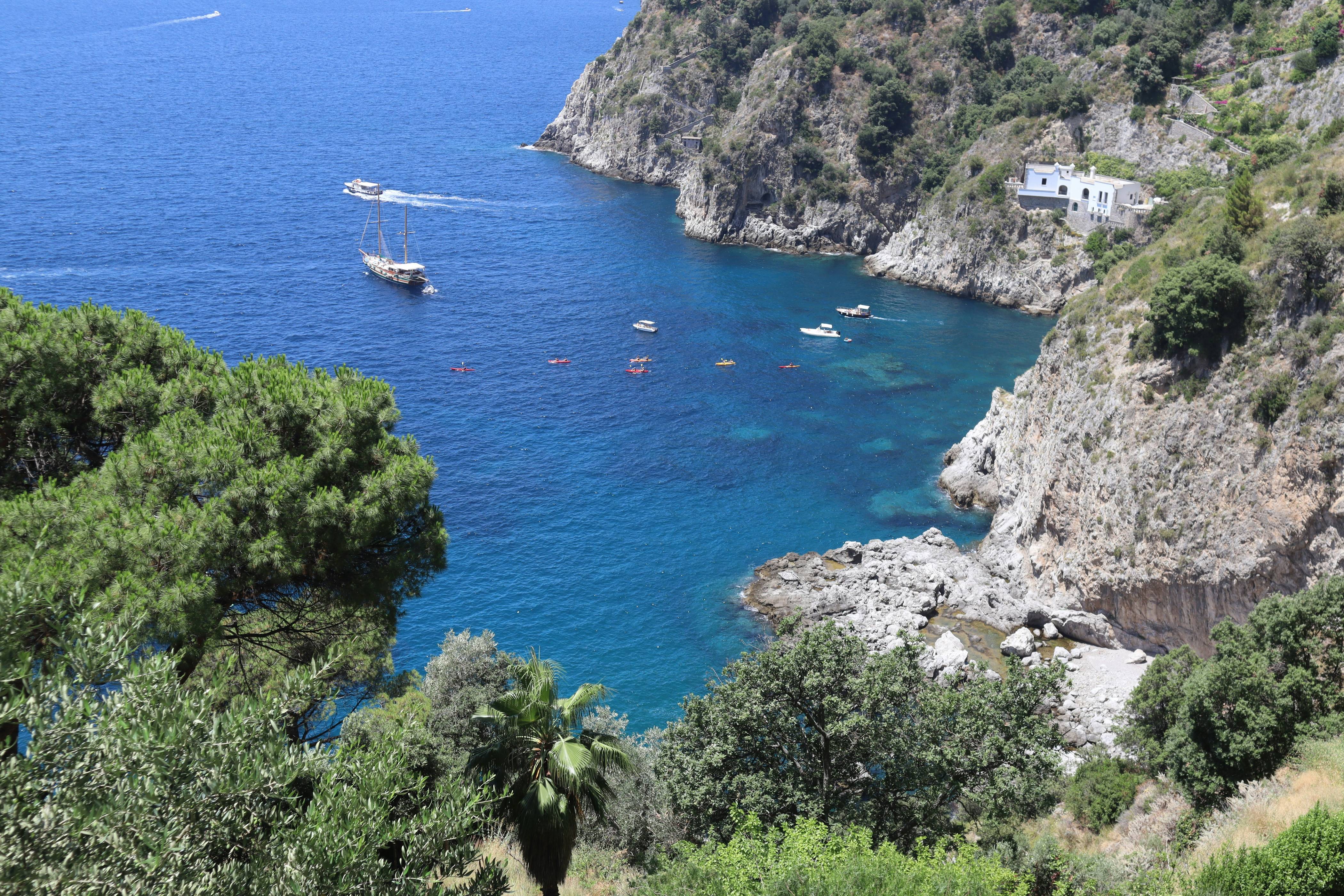 a body of water surrounded by trees and a hillside