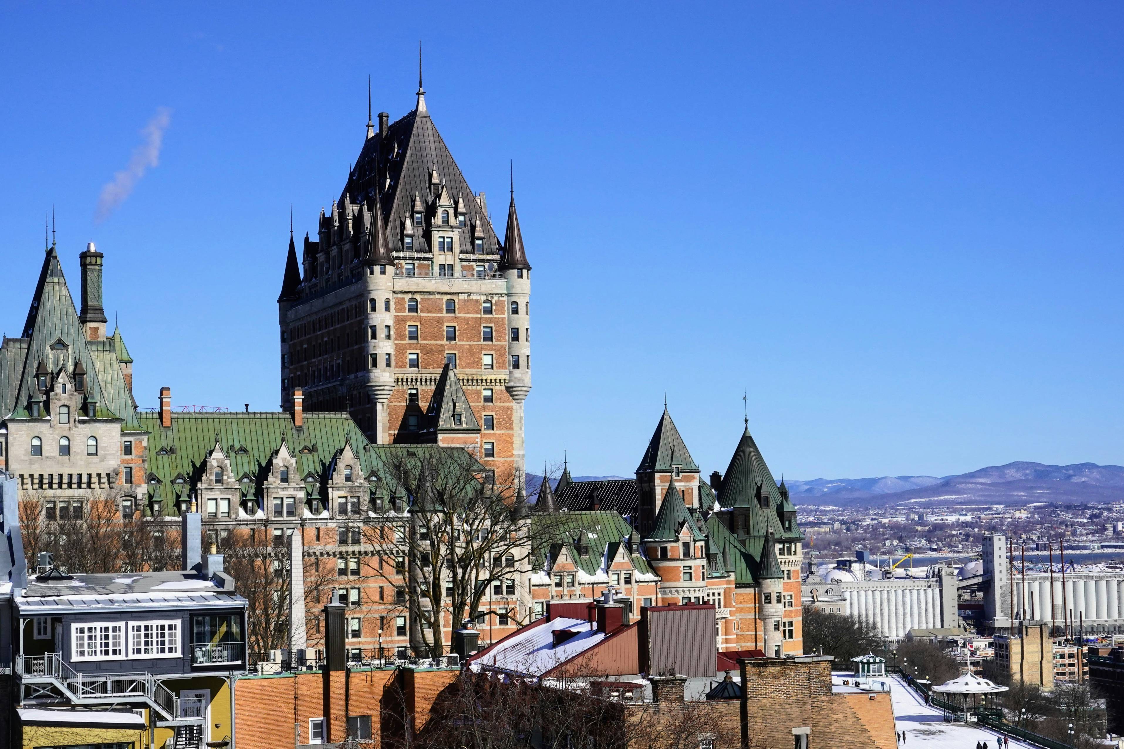 a very tall building with a clock tower on top of it